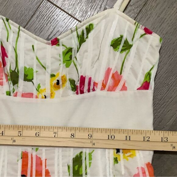 Guess Jeans Sundress Floral Junior’s Sz 3 Multi Color Spaghetti Strap Mini. - Picture 15 of 16